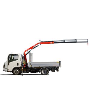 Aluminum tipper truck with FASSI F30M.0.23 crane