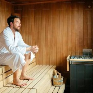 Couple sauna